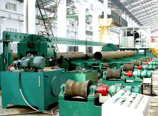 螺旋鋼管水壓試驗現場